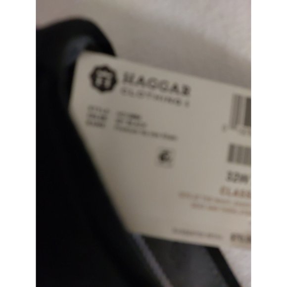 Haggar Black Dress Mens Size 32W X 30L Classic Fit Inseam 29  $70 value NWT - Picture 4 of 9